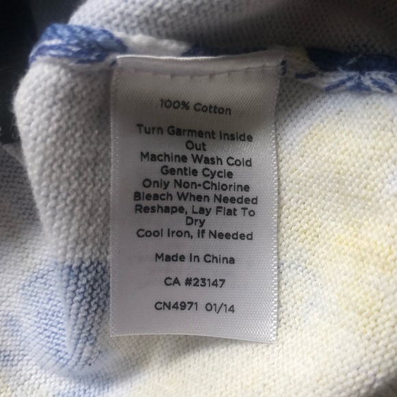 NWT Talbots 1X Cotton Cardigan Sweater - Picture 3 of 6